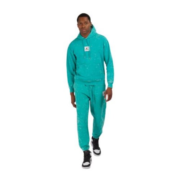 Nike Air Jordan Men's Flight Sweatsuit Statement Fleece Tracksuit Teal Green NWT - Picture 9 of 11
